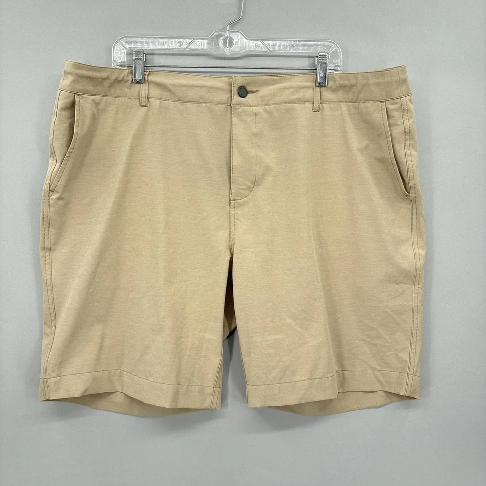 Faherty Shorts Mens 40 Beige All Day Chino Stretch Drawstring 8
